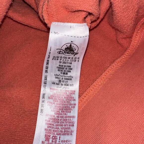 Disneyland Resort Peach Tie Dye Hoodie With Embroidered Mickey Mouse - Picture 7 of 9